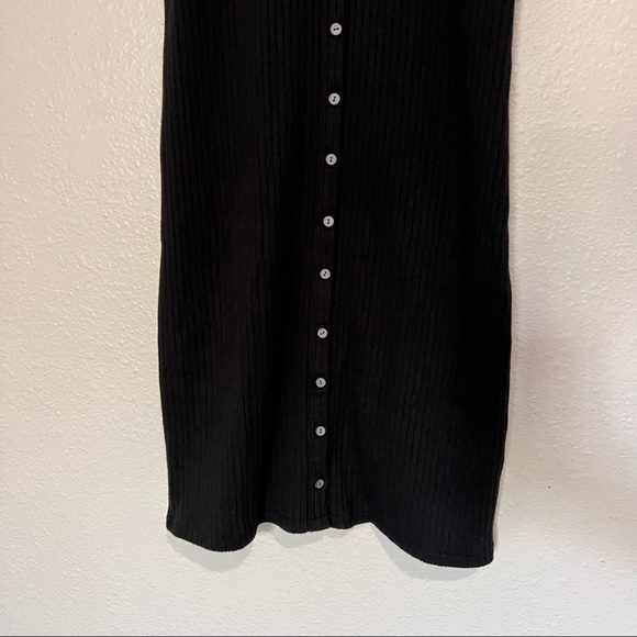 Madewell Button-Front Ribbed Mini Dress - Picture 5 of 14